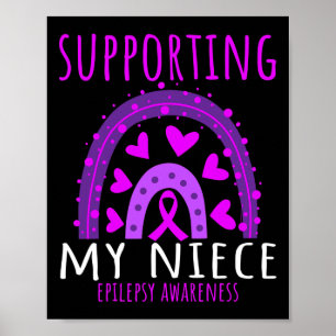Poster Tante Oncle Hommes Femmes Purple Nièce Soutien Epi