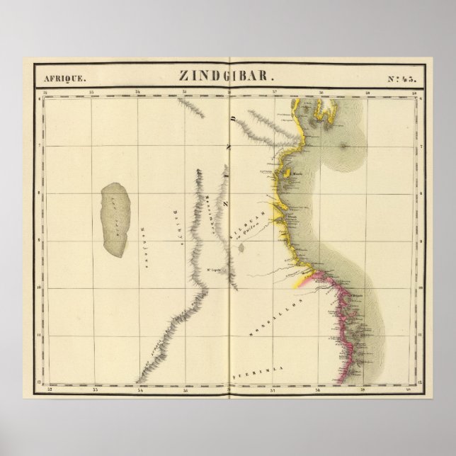 Poster Tanzanie, Mozambique 43 (Devant)