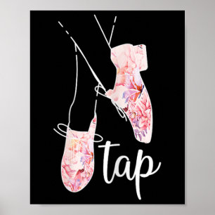 Poster Tap Dance Lover Tap Danseuse Professeur de danse