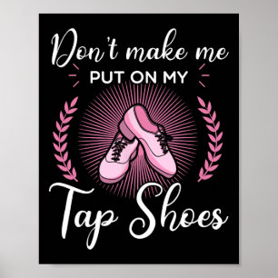 Poster Tap Danse Danse Danse Rythme Tapping Chaussures So