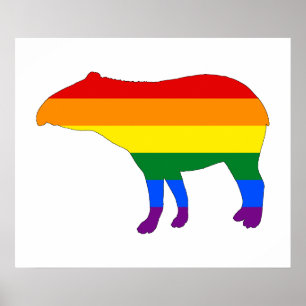 Poster Tapir d'arc-en-ciel