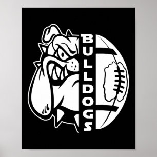 Poster Tapis Amusant Demi-Ballon de Football Visage Boule