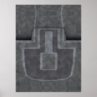 Poster Tapis de pont de navire de niveaux inférieurs