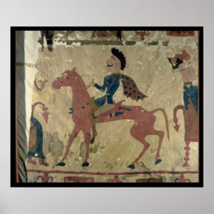 Poster Tapis représentant un guerrier monté