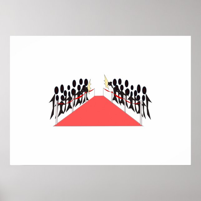 Poster Tapis rouge célébrité (Devant)