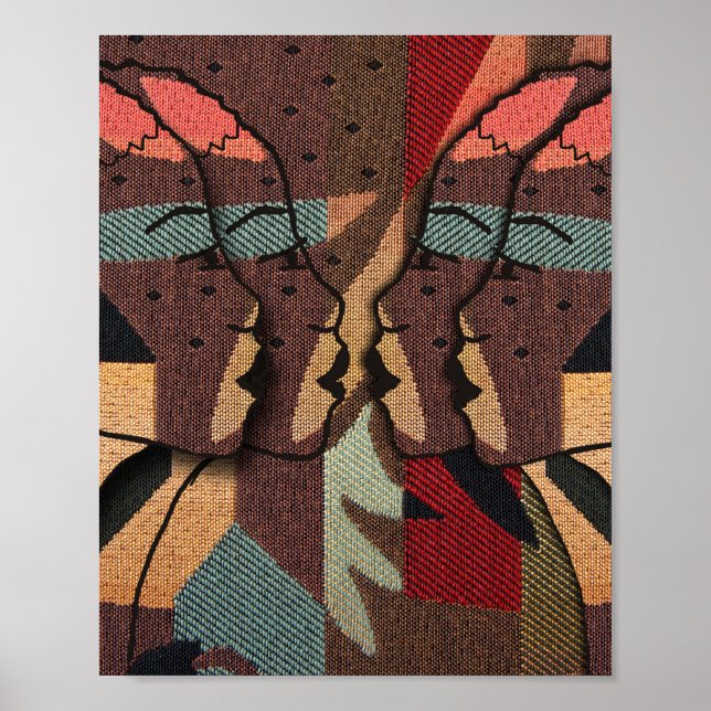 Poster Tapisserie africaine (Devant)