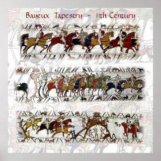Poster Tapisserie de Bayeux 11e siècle