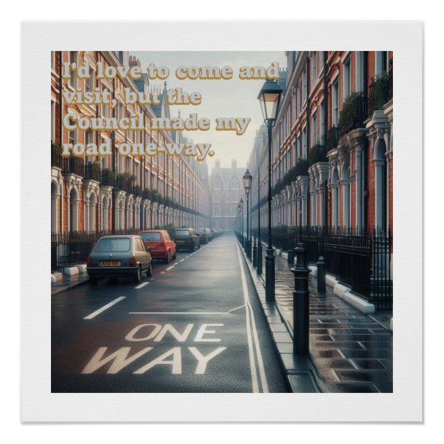Poster Tapisserie d'une voie (Devant)