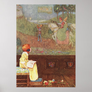 Poster Tapisserie fanée par Millicent Sowerby