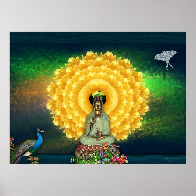Poster Tapisserie murale Kuan Yin (Devant)