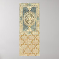 Tapisserie ornementale avec design géométrique orn