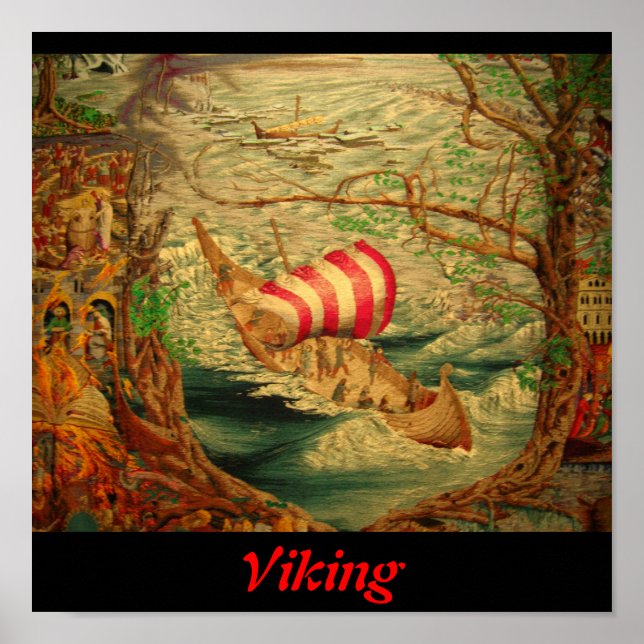 Poster Tapisserie viking (Devant)