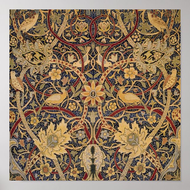 Poster Tapisserie William Morris Bullerswood (Devant)
