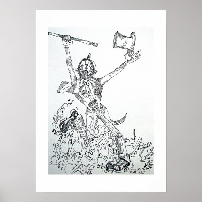 Poster tappeur fou (Devant)