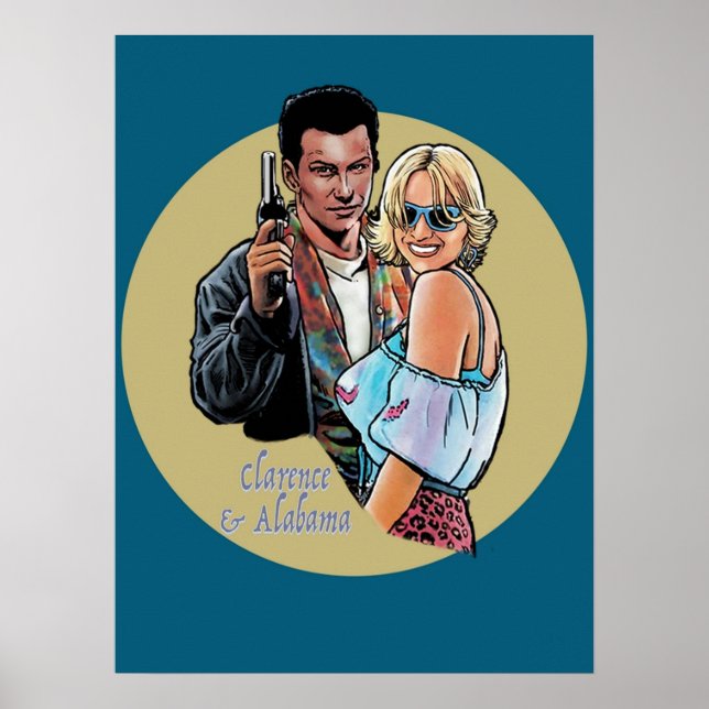 Poster Tarantino True Romance Clarence Alabama (Devant)