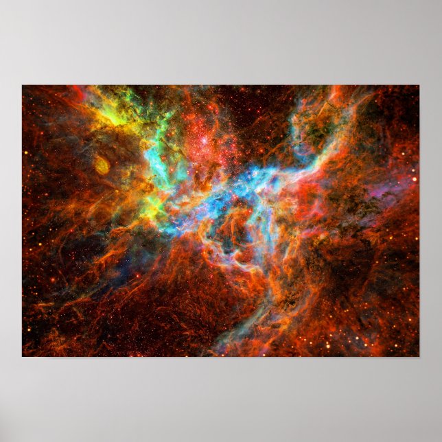 Poster Tarantula Nebula formation d'étoile image de l'esp (Devant)