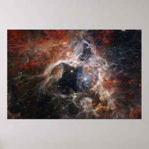 Poster Tarantula Nebula James Webb télescope nasa étoiles