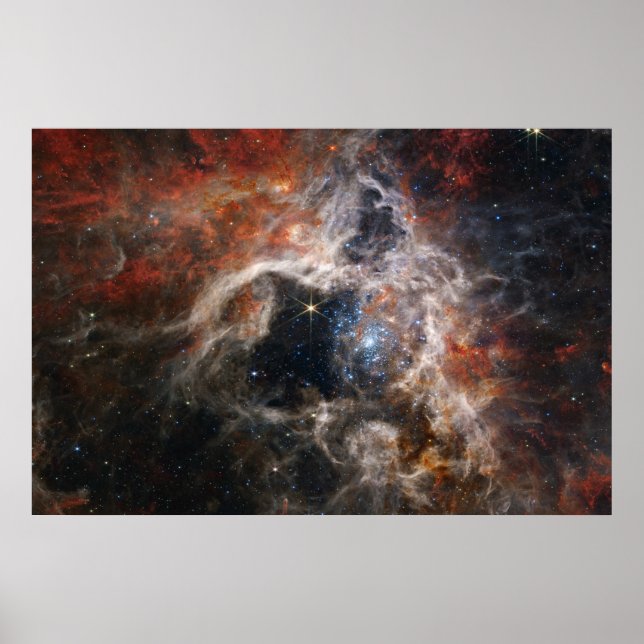 Poster Tarantula Nebula James Webb télescope nasa étoiles (Devant)
