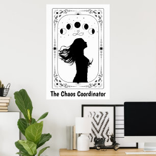 Poster Tarot Céleste Mystique Magique Sorcellerie Astrolo