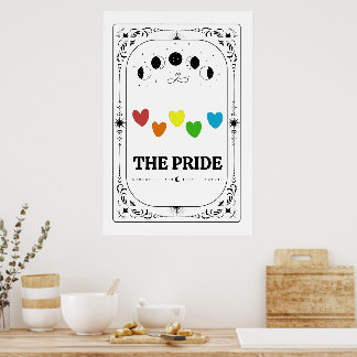 Poster Tarot de la fierté LGBT Gay Trans Queer Astrologie