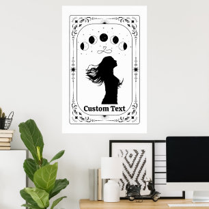 Poster Tarot Féministe Magique Mystique Personnalisable