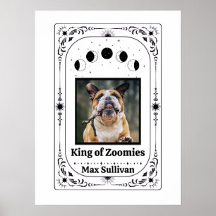 Poster Tarot photo personnalisé pour amateur de chien Cad