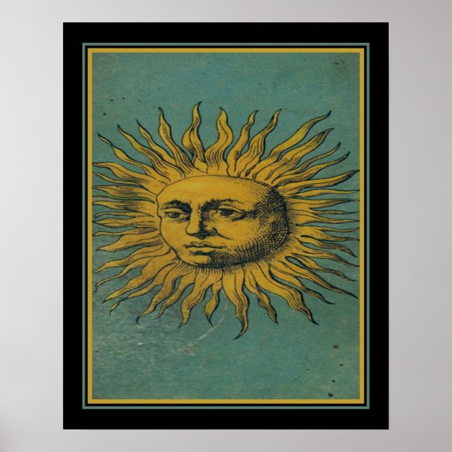 Poster Tarot Vintage "La Lumière" (Devant)