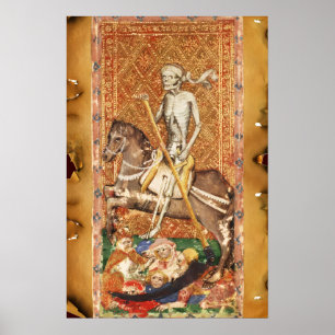 POSTER TAROTS DE RENAISSANCE ANTIQUE 13 / MORT