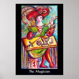 POSTER TAROTS DES OMBRES PERDUES /LE MAGICIEN