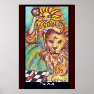 POSTER TAROTS OF THE LOST SHADOWS /THE SUN