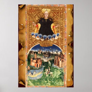 POSTER TAROTS RENAISSANCE ANTIQUES 21 / LE MONDE