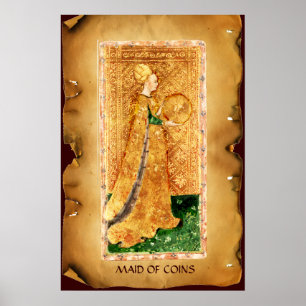 POSTER TAROTS RENAISSANCE ANTIQUES / MÈRE DE COINS