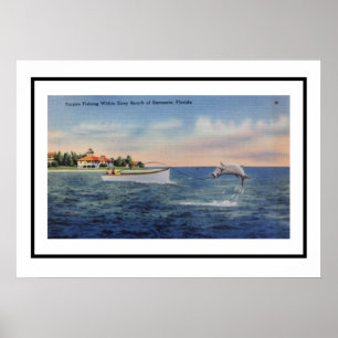 Poster Tarpon Fishing Sarasota 20x28