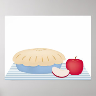 Poster Tarte aux pommes maison