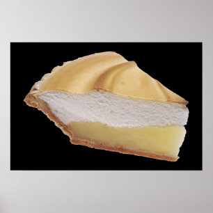 Poster Tarte de meringue de citron