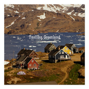 Poster Tasiilaq, Groenland