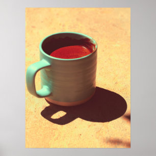 Poster Tasse à café turc riche en mousse