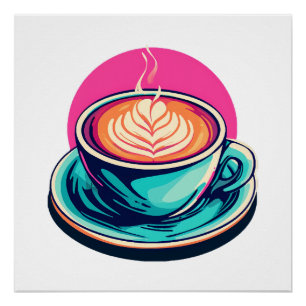 Poster Tasse de café cappuccino