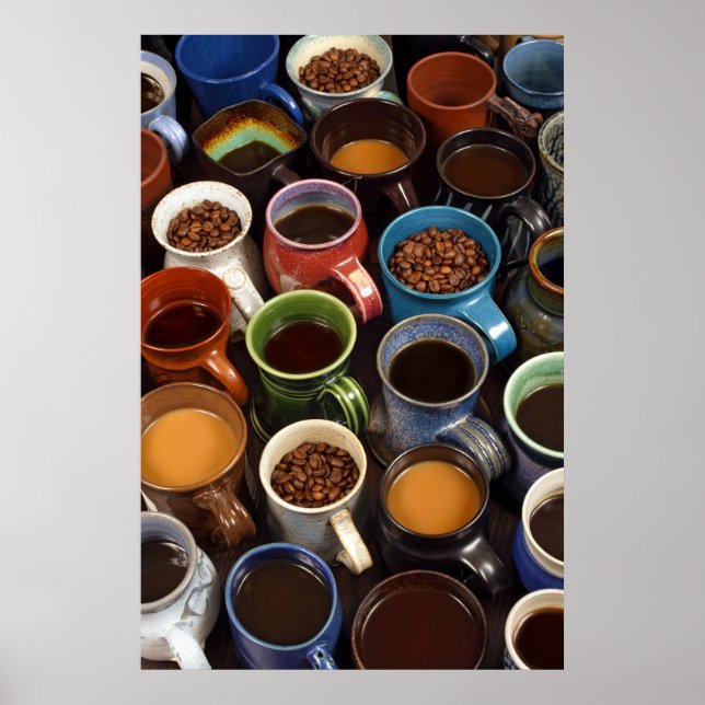 Poster tasses à café (Devant)