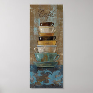 Poster Tasses de café antiques