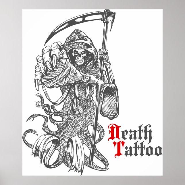 Poster Tatouage de mort (Devant)