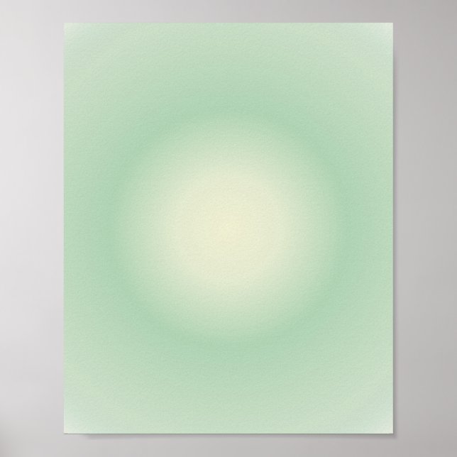 Poster Taurus Aura Gradient Zodiac, Vert Aura Gradient (Devant)