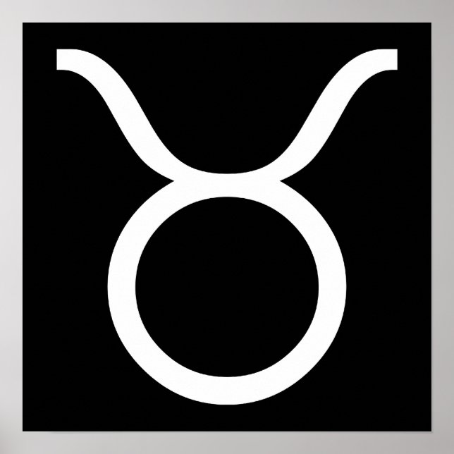 Poster taurus blanc (Devant)