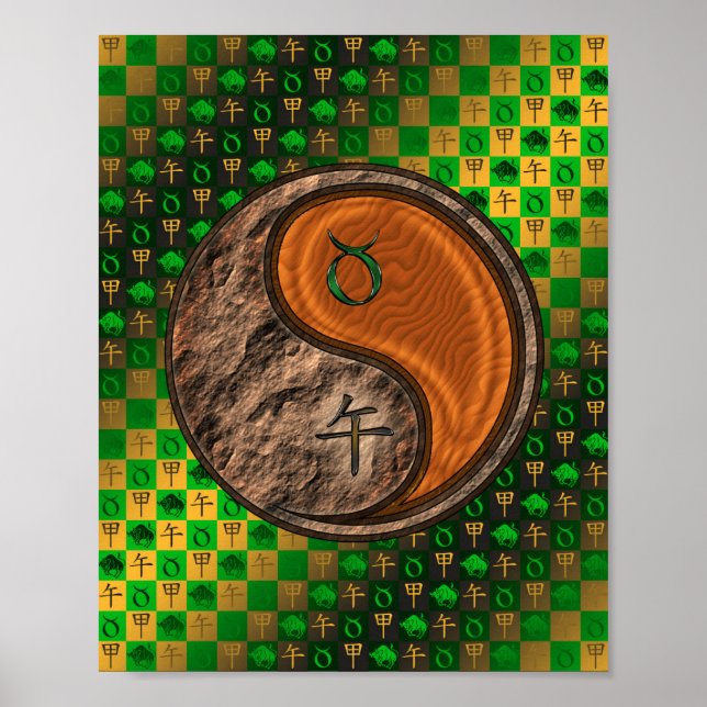 Poster Taurus & Bois Horse (Devant)