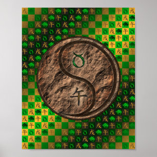 Poster Taurus & Earth Horse