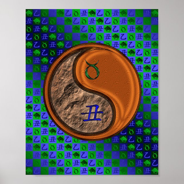 Poster Taurus et boisé (Devant)