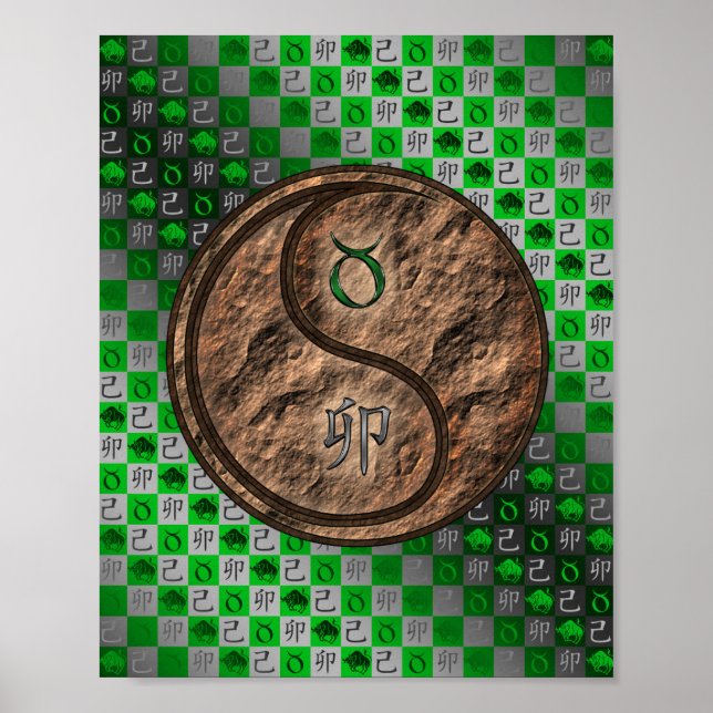 Poster Taurus et lapin terrestre (Devant)