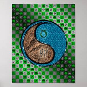 Poster Taurus et Rabbit d'eau