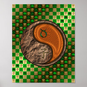Poster Taurus et rat de bois