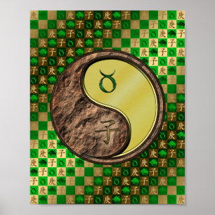 Poster Taurus et rat métallique